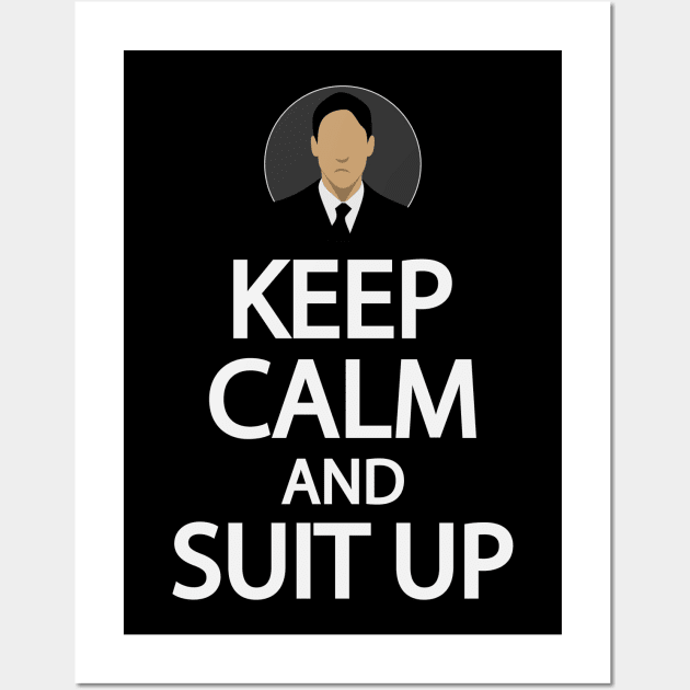 Keep calm and suit up. Wall Art by Geometric Designs